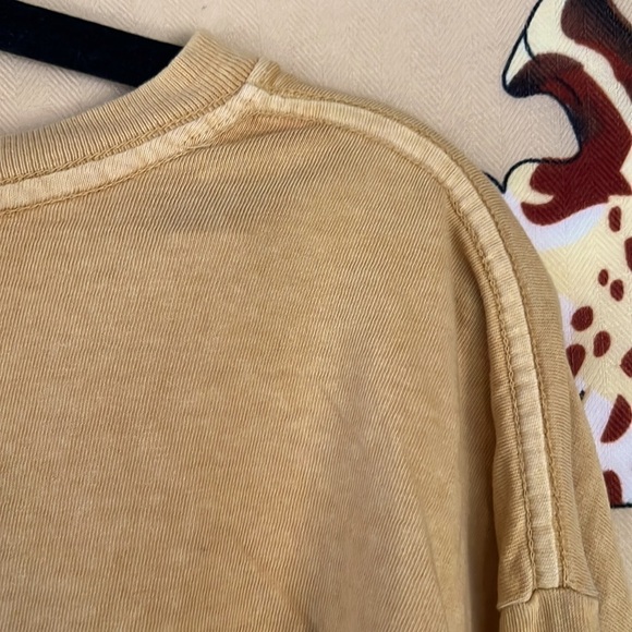 O’Neill Long Sleeve Tee Shirt, Length 23.5, PTP 21”, 💯 Cotton, Mustard Yellow - Picture 6 of 6